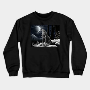 Night moon Crewneck Sweatshirt